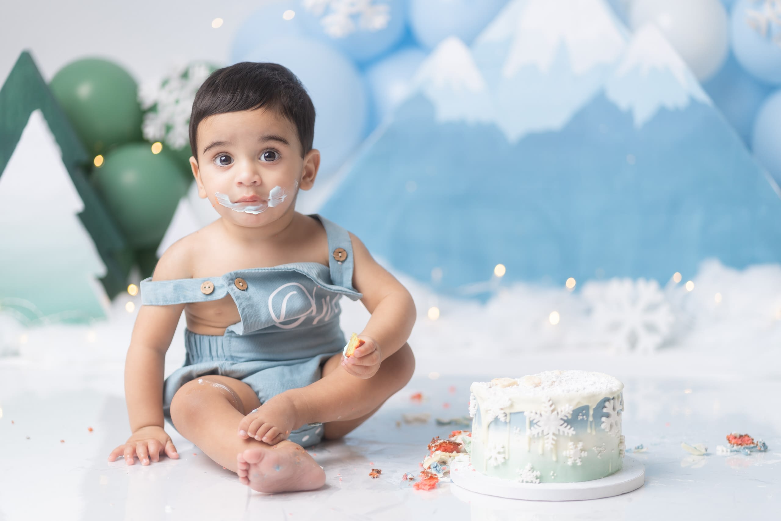 Winter ONEderland Cake Smash Session | First Birthday
